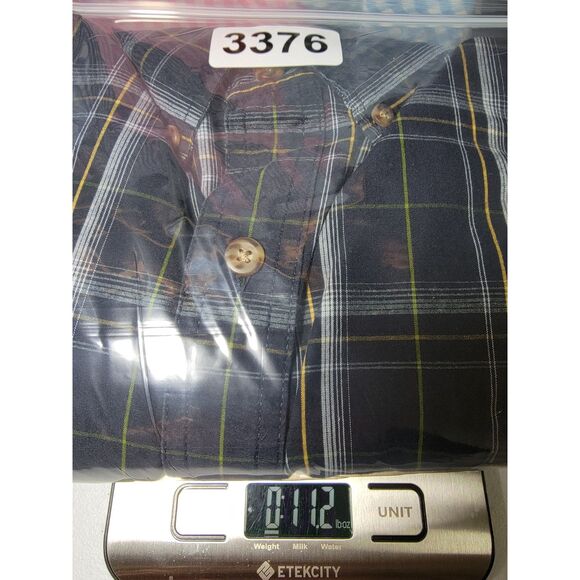 Carhartt Blue Plaid Men's Long Sleeve Button Shirt - 2XL - Picture 7 of 7